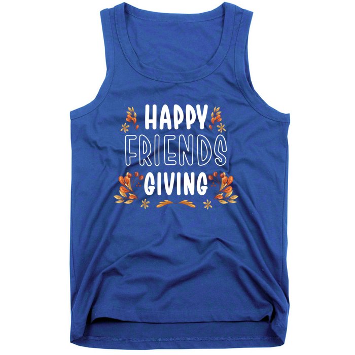 Turkey Friends Giving Cute Gift Happy Friendsgiving Thanksgiving Cute Gift Tank Top