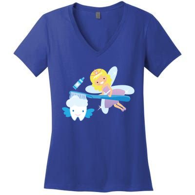 Tooth Fairy Godmother Fairy Tales Novelty Gift Women's V-Neck T-Shirt