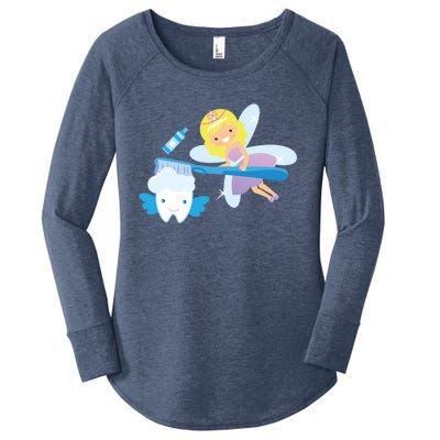 Tooth Fairy Godmother Fairy Tales Novelty Gift Women's Perfect Tri Tunic Long Sleeve Shirt