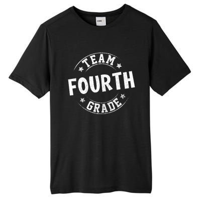 Team Fourth Grade Teacher Student Back To School 4th Grade Tall Fusion ChromaSoft Performance T-Shirt