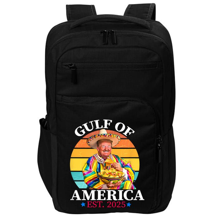Trump Funny Gulf Of Us America Est 2025 Impact Tech Backpack