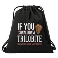 Trilobite Fossil Gift Future Paleontologist Drawstring Bag
