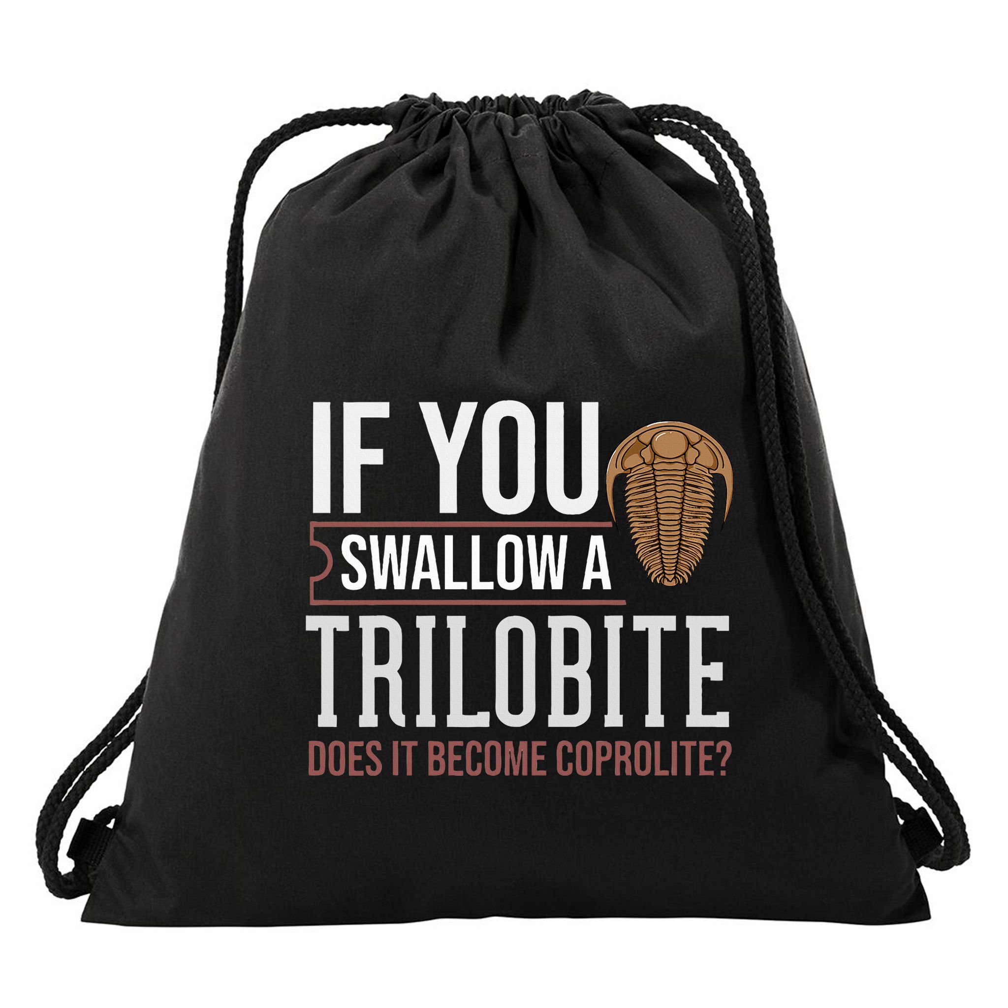 Trilobite Fossil Gift Future Paleontologist Drawstring Bag