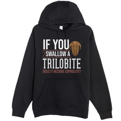 Trilobite Fossil Gift Future Paleontologist Premium Pullover Hoodie
