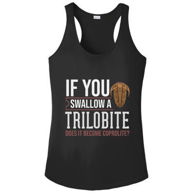 Trilobite Fossil Gift Future Paleontologist Ladies PosiCharge Competitor Racerback Tank