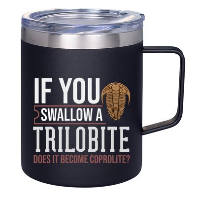 Trilobite Fossil Gift Future Paleontologist 12oz Stainless Steel Coffee Mug