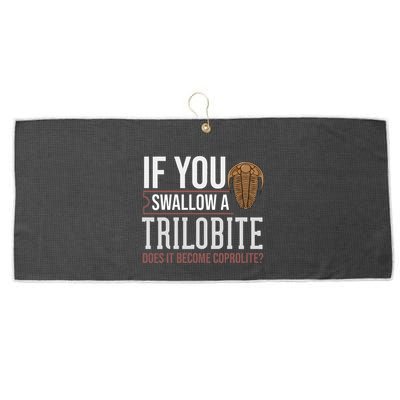 Trilobite Fossil Gift Future Paleontologist Large Microfiber Waffle Golf Towel