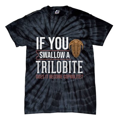 Trilobite Fossil Gift Future Paleontologist Tie-Dye T-Shirt