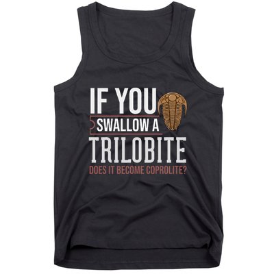 Trilobite Fossil Gift Future Paleontologist Tank Top