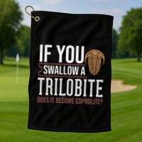 Trilobite Fossil Gift Future Paleontologist Golf Towel