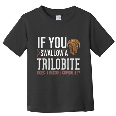 Trilobite Fossil Gift Future Paleontologist Toddler T-Shirt