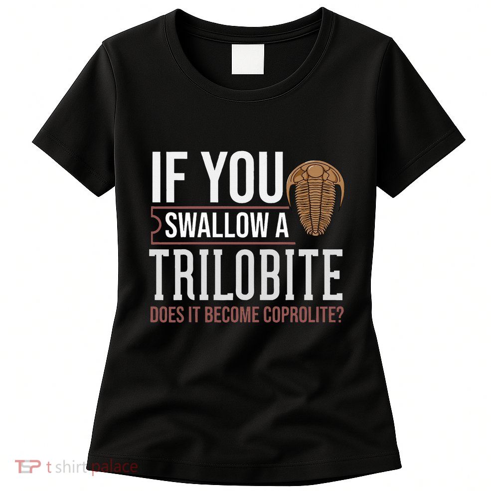 Trilobite Fossil Gift Future Paleontologist Womens T-Shirt