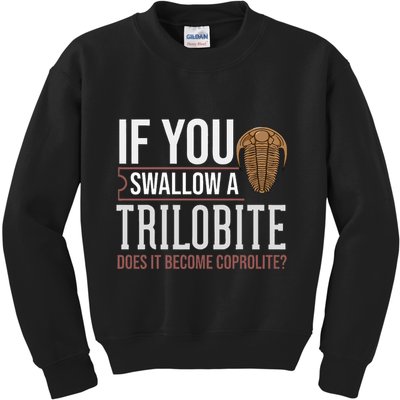 Trilobite Fossil Gift Future Paleontologist Kids Sweatshirt