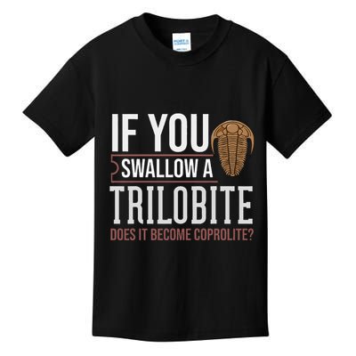 Trilobite Fossil Gift Future Paleontologist Kids T-Shirt