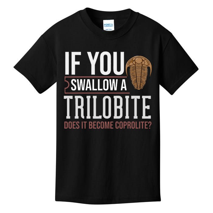 Trilobite Fossil Gift Future Paleontologist Kids T-Shirt