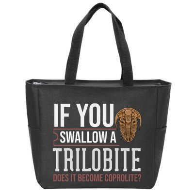 Trilobite Fossil Gift Future Paleontologist Zip Tote Bag