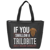 Trilobite Fossil Gift Future Paleontologist Zip Tote Bag