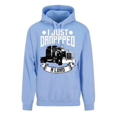 Trucker Funny Gift Tractor Trailer 18 Wheeler Design Gift Unisex Surf Hoodie