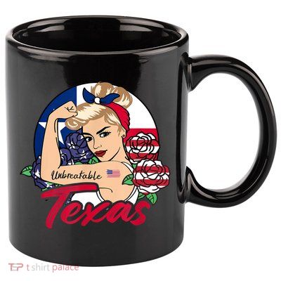 Texas For Girls Texas Proud State Flag For Woman 11oz C Handle Ceramic Mug