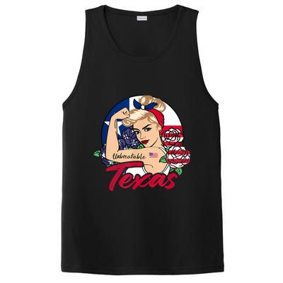 Texas For Girls Texas Proud State Flag For Woman PosiCharge Competitor Tank