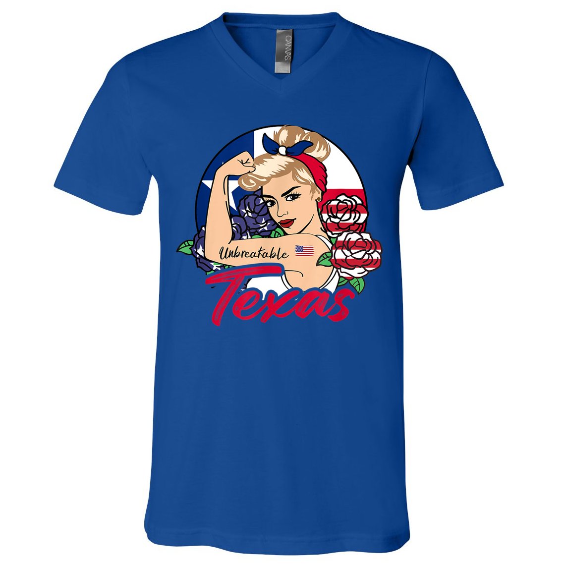 Texas For Girls Texas Proud State Flag For Woman V-Neck T-Shirt