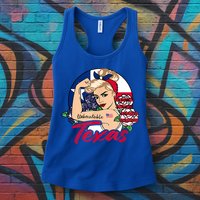 Texas For Girls Texas Proud State Flag For Woman Womens Tank Top