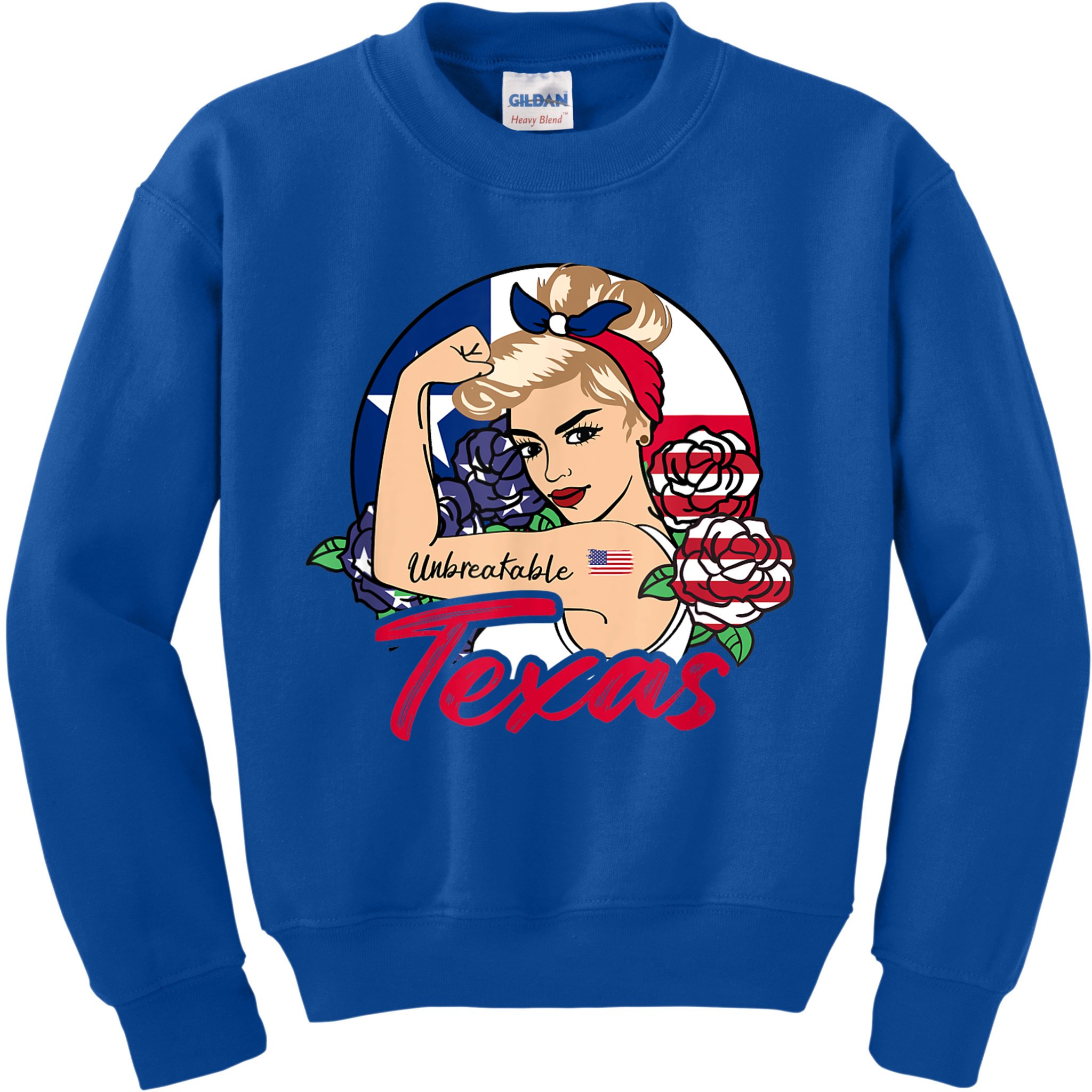 Texas For Girls Texas Proud State Flag For Woman Kids Sweatshirt