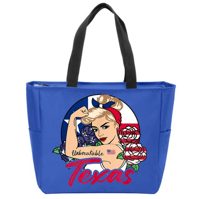 Texas For Girls Texas Proud State Flag For Woman Zip Tote Bag