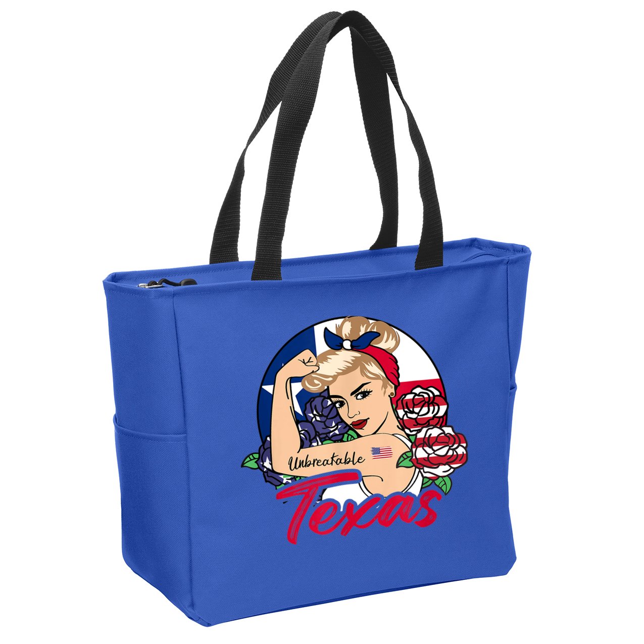 Texas For Girls Texas Proud State Flag For Woman Zip Tote Bag