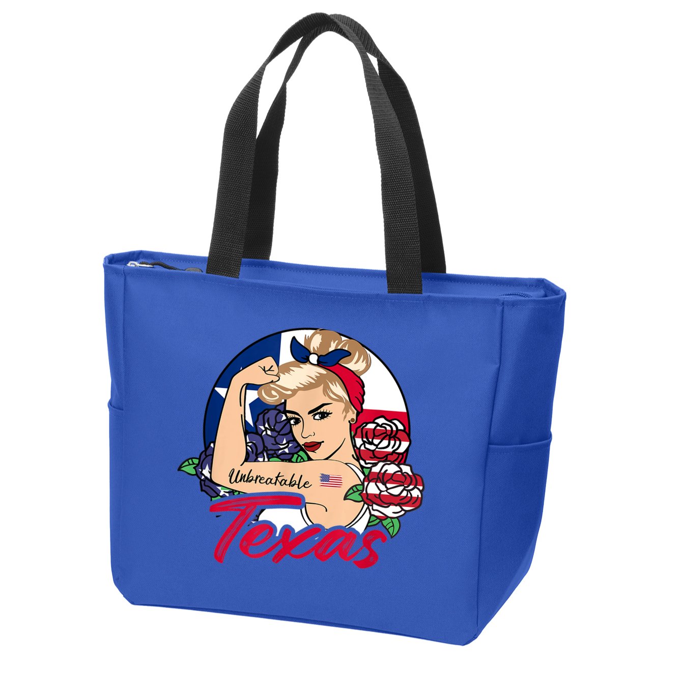 Texas For Girls Texas Proud State Flag For Woman Zip Tote Bag