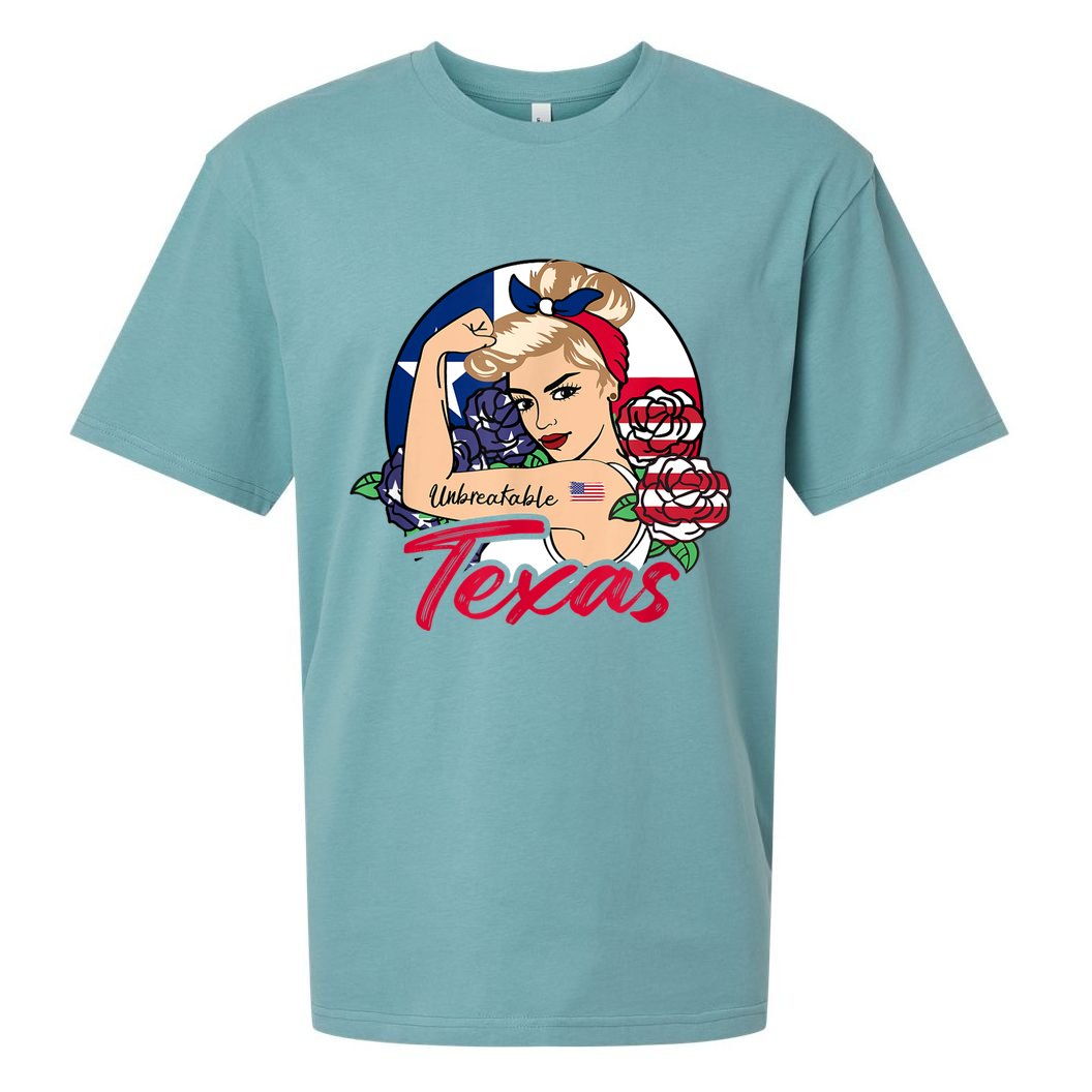 Texas For Girls Texas Proud State Flag For Woman Sueded Cloud Jersey T-Shirt