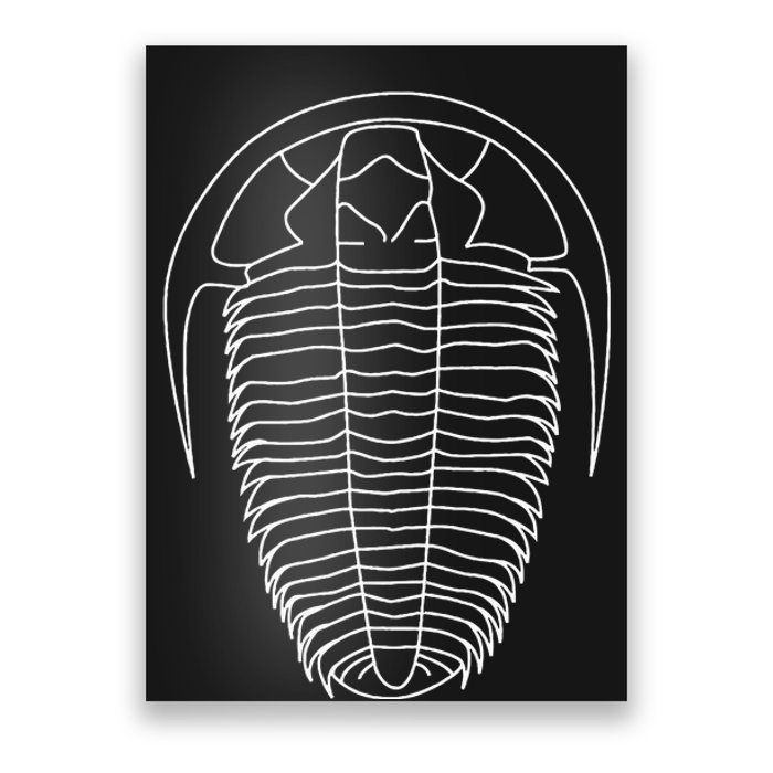 Trilobite Fossil Geology Teacher Student Geologist Gift Poster