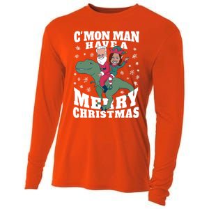 Trex Funny Gift Cooling Performance Long Sleeve Crew