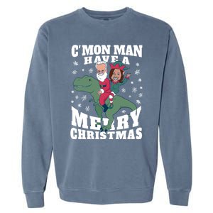 Trex Funny Gift Garment-Dyed Sweatshirt