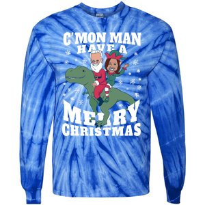 Trex Funny Gift Tie-Dye Long Sleeve Shirt