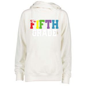 Team Fifth Grade 5Th Back To School Teacher Gift Cute Cute Gift Womens Funnel Neck Pullover Hood