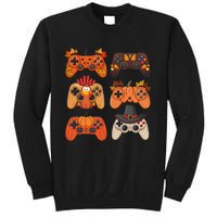 Thanksgiving Fall Gaming Controllers Turkey Funny Boy Gamer Sweatshirt