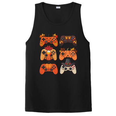 Thanksgiving Fall Gaming Controllers Turkey Funny Boy Gamer PosiCharge Competitor Tank