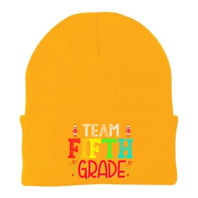 Team Fifth Grade Hello 5Th Grade Happy First Day Of School Meaningful Gift Knit Cap Winter Beanie