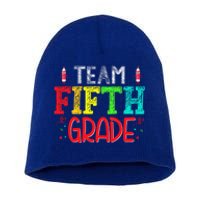 Team Fifth Grade Hello 5Th Grade Happy First Day Of School Meaningful Gift Short Acrylic Beanie