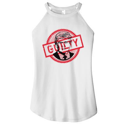 Trump Found Guilty Political Women’s Perfect Tri Rocker Tank