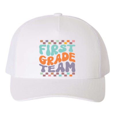 Team First Grade Teacher Student Back To School 1st Grade Gift Yupoong Adult 5-Panel Trucker Hat