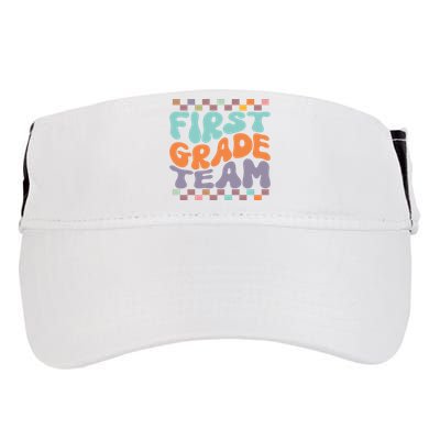 Team First Grade Teacher Student Back To School 1st Grade Gift Adult Drive Performance Visor