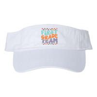 Team First Grade Teacher Student Back To School 1st Grade Gift Valucap Bio-Washed Visor