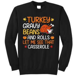 Thanksgiving Feast Gravy Beans and Rolls Design Sweatshirt