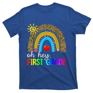 Team First Grade Teacher Rainbow Leopard Oh Hey 1St Grade Meaningful Gift T-Shirt