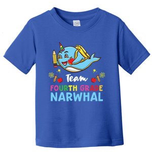 Team Fourth Grade Narwhal Cool Gift Toddler T-Shirt