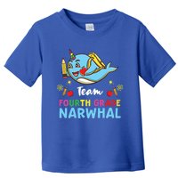 Team Fourth Grade Narwhal Cool Gift Toddler T-Shirt