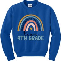 Team Fourth Grade Rainbow Happy First Day Of 4Th Grade Meaningful Gift Kids Sweatshirt