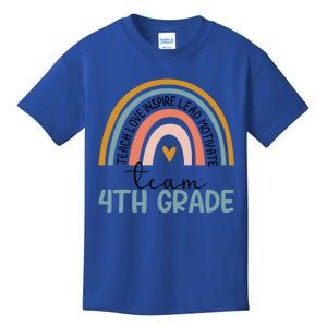 Team Fourth Grade Rainbow Happy First Day Of 4Th Grade Meaningful Gift Kids T-Shirt